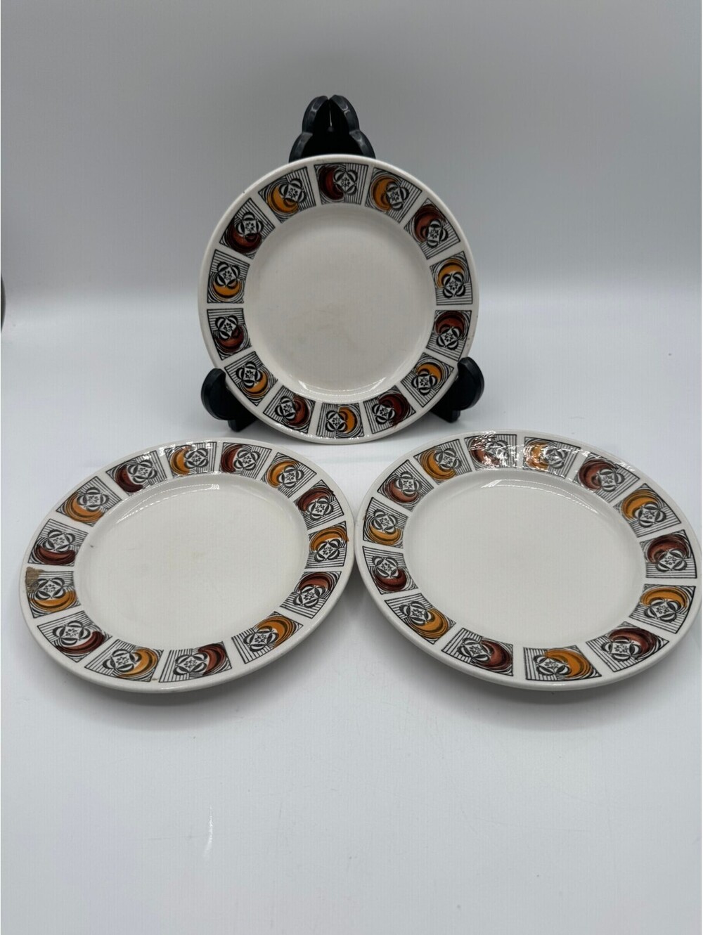 Set of 3 Vintage Kathie Winkle "Kingsley" Side/Salad Plates 6.5" Broadhurst